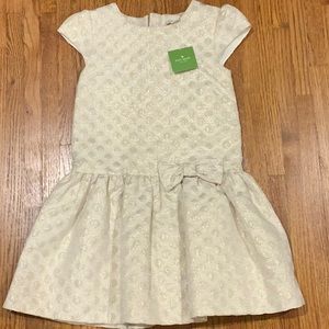 Kate Spade Girls Gold Dot Dress